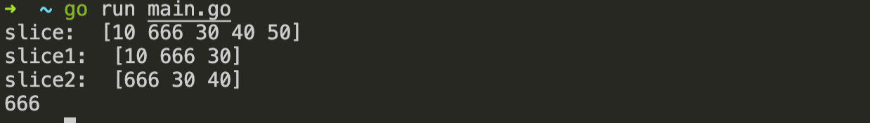 切片共享底层数组