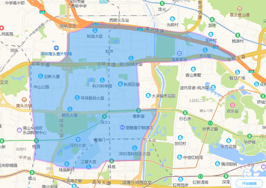 将百度坐标转换成高德地图坐标后在高德地图中的展示情况