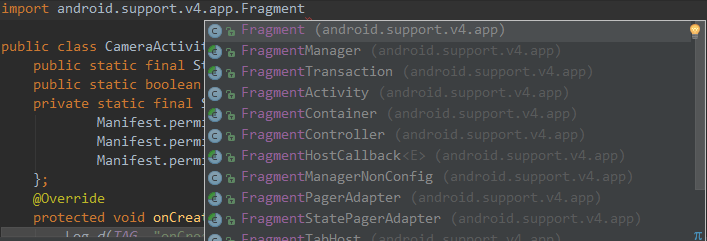 android.support.v4.app包下的Fragment*